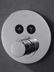 Смеситель Axor ShowerSelect 36723000 для душа, встраиваемый в стену, термостат, 2 потребителя, хром — изображение 2