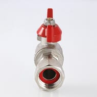 Кран шаровый 1"ВН VALTEC BASE угловой с накидной гайкой, VT.267.N.0606