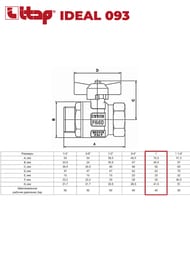   ITAP IDEAL 093 1"  40 PN , 