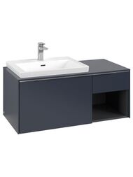 Тумба под раковину Villeroy&Boch Subway 3.0 1001х423х516мм, подсветка, 2 ящика, Marine Blue C572L0VQ — миниатюра 1