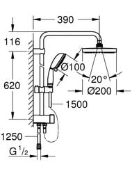 ������� ����� Grohe Tempesta Rustic 27399002 ������� � ������ ���, ������, �������������