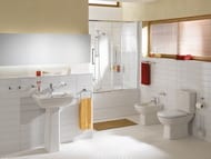 Раковина Vitra Form 300 (550х475х850) антибактериальное покрытие,с пьедесталом ,белый 9602B003-7650