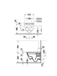 Сиденье для унитаза Duravit D-Neo SensoWash с функцией биде 614700012002340