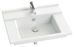 Умывальник-столешница Jacob Delafon STRUKTURA EXI112-00 (600х480) отверстие под смеситель, белая