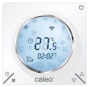 Терморегулятор CALEO С935 Wi-Fi встраиваемый, цифровой, программируемый, кнопочный 3,5 кВт, белый