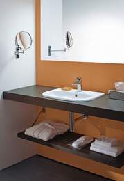 Умывальник встраиваемый сверху DURAVIT D-CODE 545х435х180 отверстие под смес., перелив 0337540000