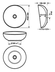 ���������� Sanita Luxe ART CUT d 398 ��, ���������, ����� WB.CT/Art/40-N.Cut/WHT.G/S1