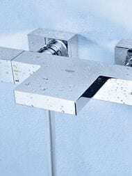 Смеситель Grohe Grohtherm Cube 34497000 для ванны/душа, термостат, короткий фиксированный излив — изображение 3