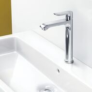 Смеситель Hansgrohe Metris 31183000 для умывальника с высоким изливом и донным клапаном, хром