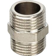 Ниппель STOUT 1/2"НН, никель, арт.SFT-0004-001212