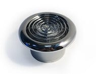 Вентилятор MMOTORS 100/110 - люкс, круглый, хром, с обратным клапаном