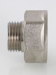 Переходник VALTEC   3/8"Н х 1/2"В, латунь никелированная, VTr.592.N.0403