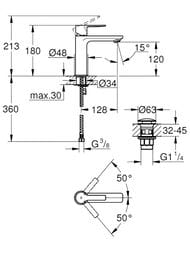 ��������� Grohe Lineare New 23106001 ��� �����������, S-Size, � ������ ��������
