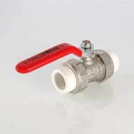 Кран шаровый латунный Valtec 20х20мм, с PPR муфтами, VTp.745.0.020