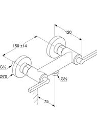 ��������� KLUDI Nova Fonte Puristic ��� ����, �������������, ���� 207100515