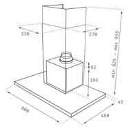 ������� TEKA Maestro DLH 686 T BLACK-SS (600�485) 701 �3/�, 142 ��, ����.�����/������ ������