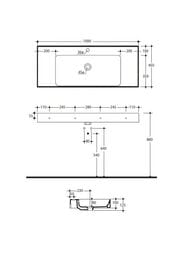 �������� Kerasan Cento 355001*1 1000�450��,���������, � ���������� ��� ���������, �����