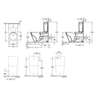 Унитаз компакт Villeroy & Boch Architectura 5691R001+5787G101