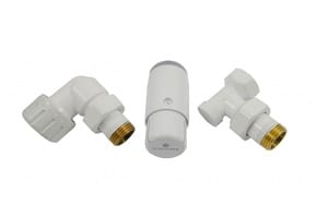 SCHLOSSER Комплект термостатический осевой левый Standard Mini DN15 GZ1/2 x GW1/2 белый 602200067
