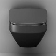Унитаз подвесной AM.PM Inspire 2.0 FlashClean с сиденьем микролифт, черный мат. C50A1700MBSC