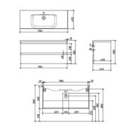 ����� ��� �������� Caprigo ����� 120 ����� 1164�582�446 ���������, 2 ����� 36116-SF-027