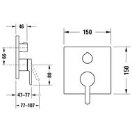 ��������� Duravit C.1 ��� ���� ������������ � ��������., ������ �������, ������ ������� C14210011046