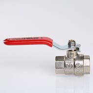Кран шаровый 1 1/2"ВВ VALTEC BASE красная ручка VT.214.N.08