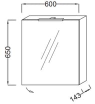 ���� ���������� Jacob Delafon RYTHMIK (600�143�650) EB795DRU-E16 ������, ���������, �������� ������