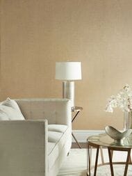Обои бумажные Carlisle & Co. Naturals (0,91х7,32) моноколор, желтые LX1152 (рулон) — изображение 2