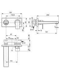 Ideal Standard EDGE ��������� ��� ����������� A7116AA ������������, ������� �����