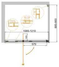   CEZARES VARIANTE (985-1110x885-898x1950) AH-1-100/110-90-C-Cr  ./