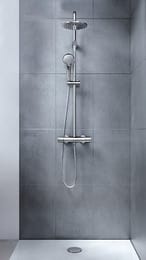 Душевая система Hansgrohe Croma 220 Showerpipe 27185000 с термостатом,поворотн. держатель 400мм,хром