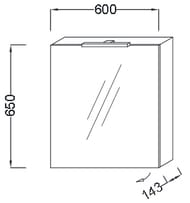 ���� ���������� Jacob Delafon RYTHMIK (600�143�650) EB795GRU-E10 �����, ���������, ���������� ���