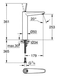 ��������� Grohe EuroDisc Joystick 23428000 ��� �����������, XL-Size, ����