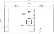Тумба под раковину La Fenice TERRA Bianca 100 см (952х455х355) белая матовая FNC-01-TER-B-100
