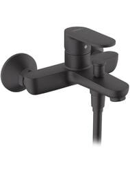 Смеситель для ванны/душа Hansgrohe Vernis Blend 71440670 настенный, однозахв., кор. излив, черн. мат — миниатюра 1
