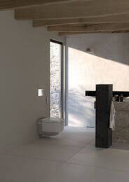 Унитаз-биде GEBERIT AquaClean MeraComfort подвесной, белый+хром арт. 146.214.21.1