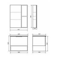 ����� COMFORTY ���������-60 (600�540�460) ���������, � ���������, ����� ������� 00-00004332