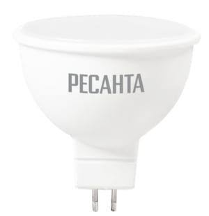 Лампа светодиодная Ресанта GU5.3, 7Вт, нейтральный свет, рефлектор, 76/1/24