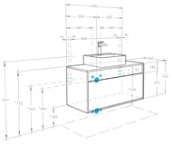 ����� ��� �������� AQUATON ���� ����� 100 1A247701LQX60 1000�450�510 2 �����, ������\������