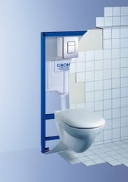 Grohe Rapid SL Solido Инсталляция для подвесного унитаза 3в1 с клавишей смыва Skate хром 38811000