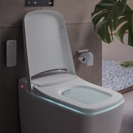 Унитаз подвесной Vitra V-Care Prime с сиденьем,антибактериальн. покр.,с функцией биде 7231B403-6216