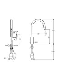 ��������� Jacob Delafon JULY+ ��� �����, � ��������� �������, ���� E35687-4-CP