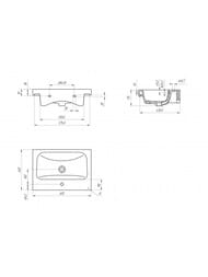   Cersanit MODUO 600450  1 ,  S-UM-MOD60/1