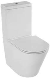 Чаша унитаза-компакта Jacob Delafon RODIN+ UJAB102-00 500х360х400 безободковый, крепления, белый