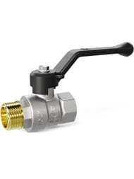 Кран шаровый 3/4" ВН LD Pride ручка черная, внутренняя/наружная резьба 47.20.В-Н.Р