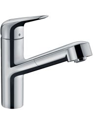 Смеситель Hansgrohe Focus M42 для кухни 150 мм вытяжной поворотный излив хром 71814000 — миниатюра 1