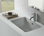 Хозяйственная раковина Globo LAVARREDO VA083BI 600х400х190 мм под столешницу Cortona, цвет: белый