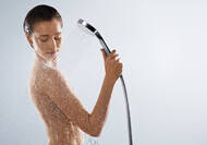 Лейка для душа Hansgrohe Croma Select  E Multi 110, 3 функции, белый/хром 26810400