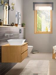 Смеситель для раковины Hansgrohe Rebris E 72568000 однозахватный, встраиваемый, цвет: хром — изображение 2